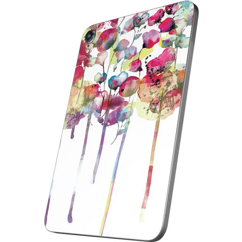 Painted Flowers Apple iPad Mini Skin