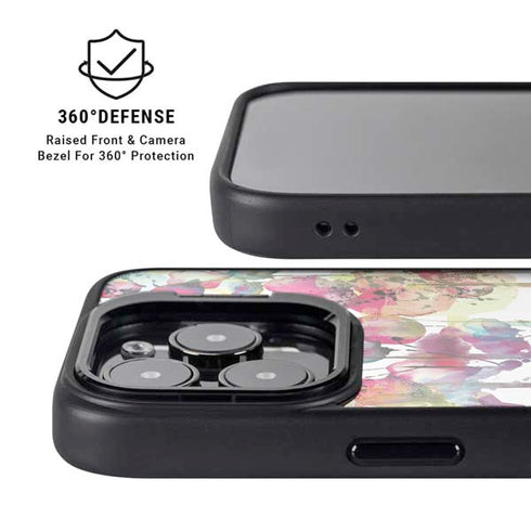 Painted Flowers iPhone 13 Pro Kickstand Case