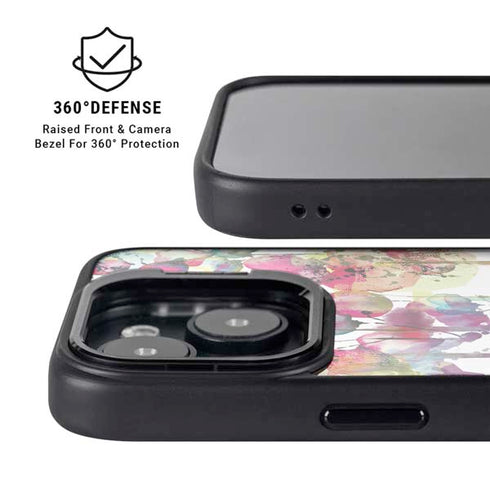 Painted Flowers iPhone 14 Kickstand Case
