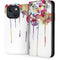 Painted Flowers iPhone 14 Plus Folio Case