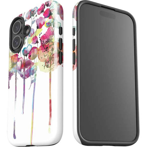 Painted Flowers iPhone 16 Impact Case