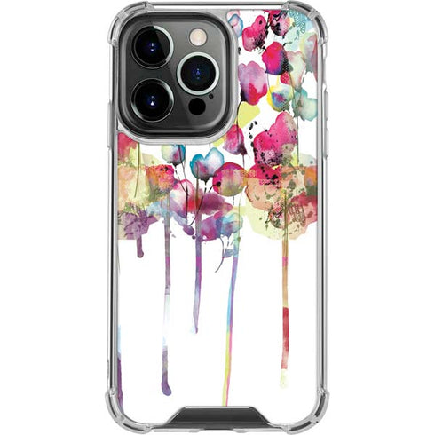 Painted Flowers iPhone 16 Pro Clear Case