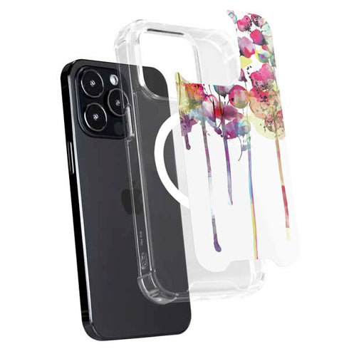 Painted Flowers iPhone 16 Pro MagSafe Case