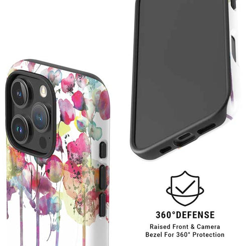 Painted Flowers iPhone 16 Pro Magsafe Impact Case