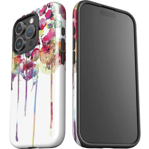 Painted Flowers iPhone 16 Pro Max Impact Case