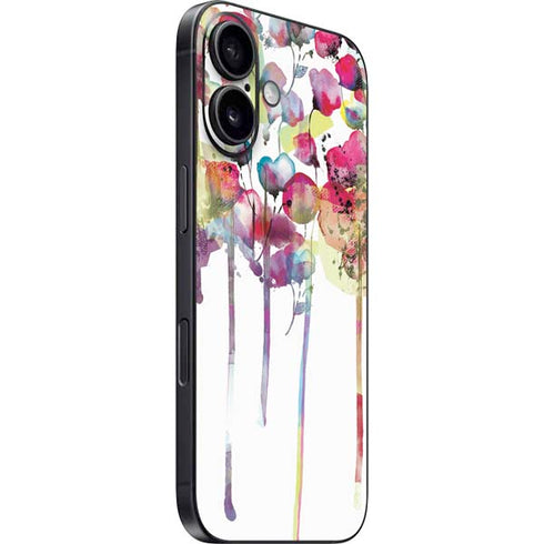 Painted Flowers iPhone 16 Skin