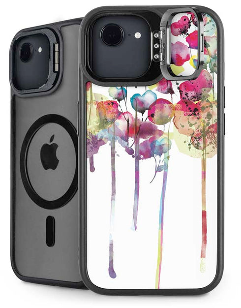 Painted Flowers iPhone 16e Kickstand Case