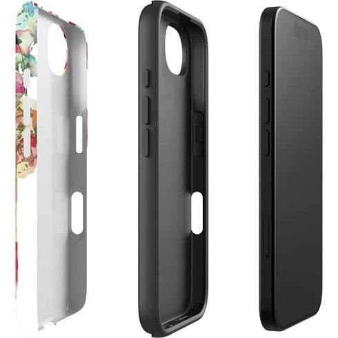 Painted Flowers iPhone 16e Impact Case