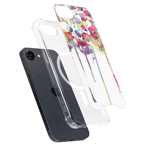 Painted Flowers iPhone 16e MagSafe Case