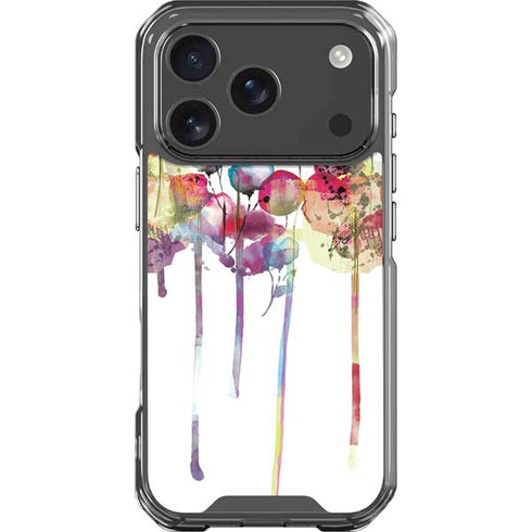 Painted Flowers iPhone 18 Pro Clear Case