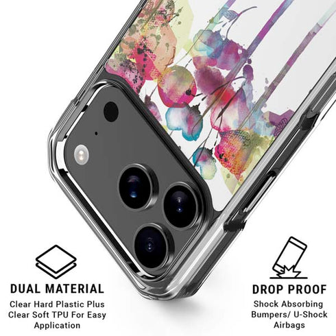 Painted Flowers iPhone 18 Pro Clear Case