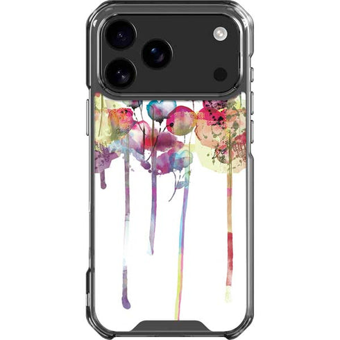 Painted Flowers iPhone 18 Pro Max Clear Case
