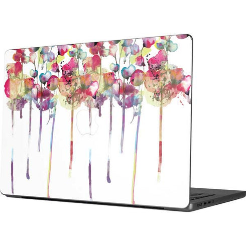 Painted Flowers Apple MacBook Pro 14-inch Skin