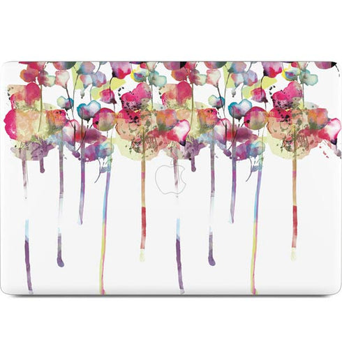 Painted Flowers MacBook Skins