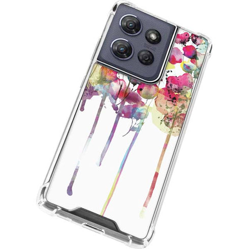 Painted Flowers Moto G 5G (2025) Clear Case