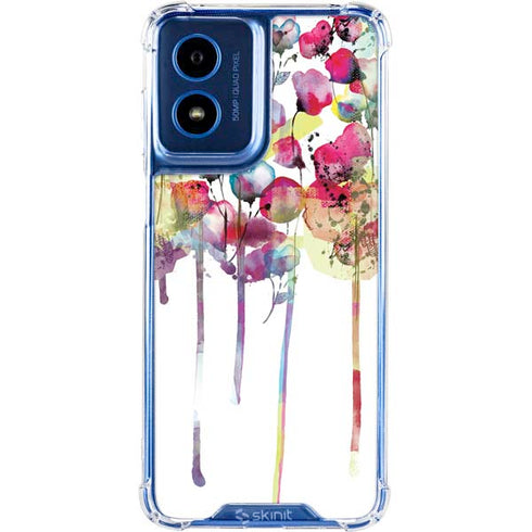 Painted Flowers Moto G 5G (2024) Clear Case