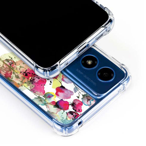 Painted Flowers Moto G 5G (2024) Clear Case
