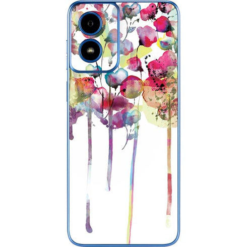 Painted Flowers Moto G Play 4G (2024) Skin