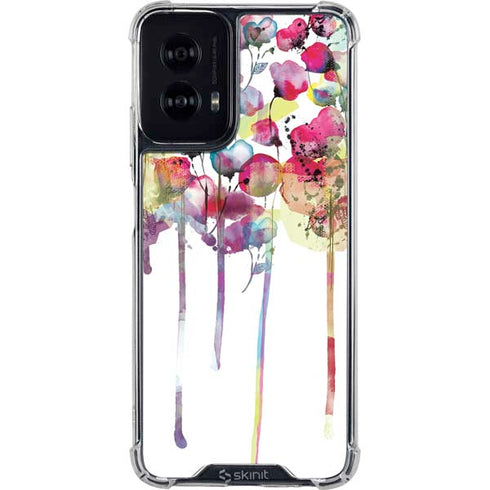 Painted Flowers Moto G Power 5G (2024) Clear Case