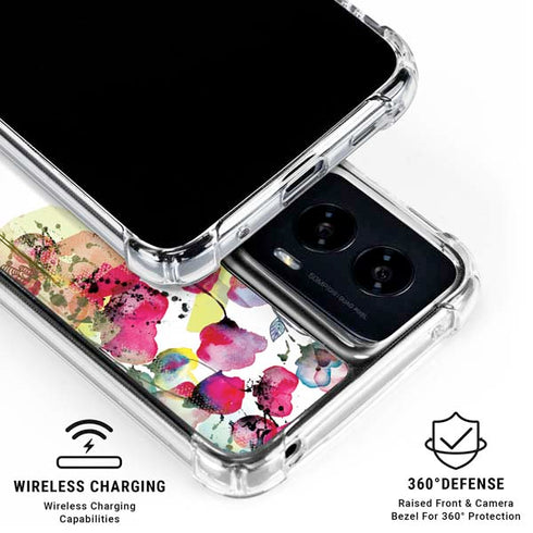 Painted Flowers Moto G Power 5G (2024) Clear Case