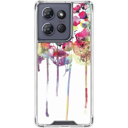 Painted Flowers Moto G Stylus 5G (2025) Clear Case