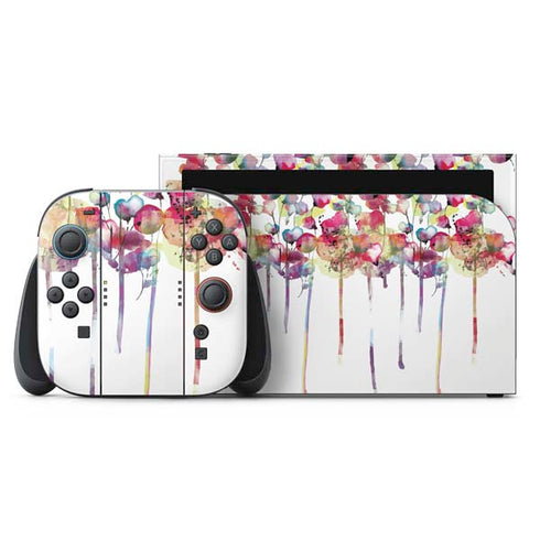 Painted Flowers Nintendo Skins