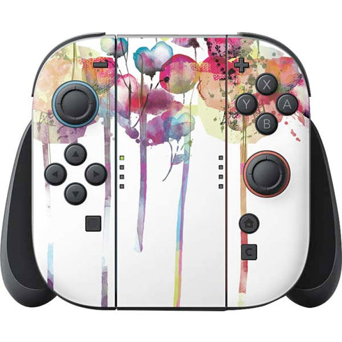 Painted Flowers Nintendo Switch 2 (2025) Joy-Con Controller Skin