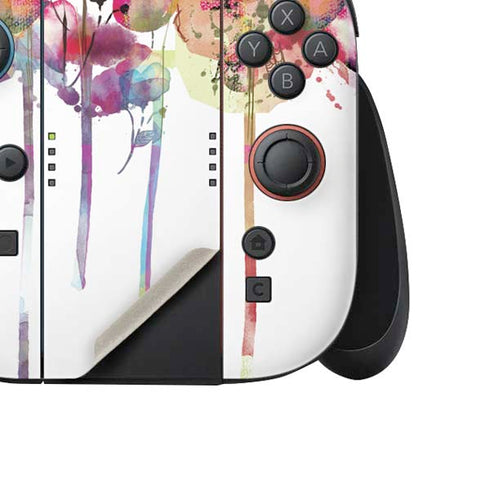 Painted Flowers Nintendo Switch 2 (2025) Joy-Con Controller Skin