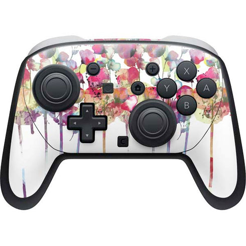 Painted Flowers Nintendo Switch 2 (2025) Pro Controller Skin