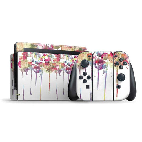 Painted Flowers Nintendo Skins