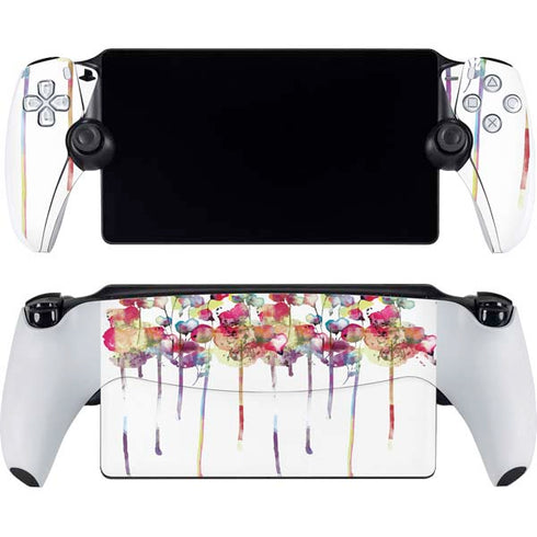Painted Flowers PlayStation Portal Remote Player Skin