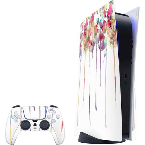 Painted Flowers PlayStation PS5 Skins