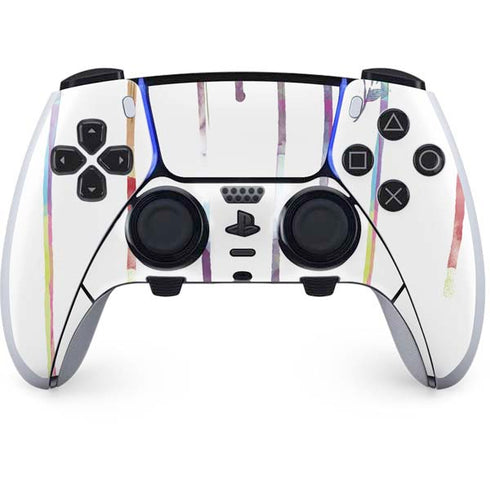 Painted Flowers PS5 DualSense Edge Pro Controller Skin