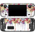 Painted Flowers Steam Deck Handheld Gaming Computer OLED Skin