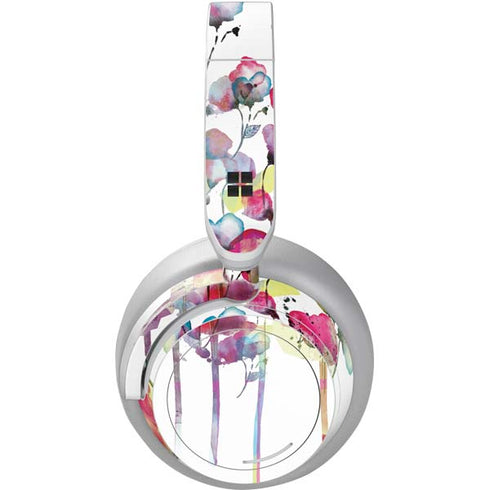 Painted Flowers Surface Headphones Skin