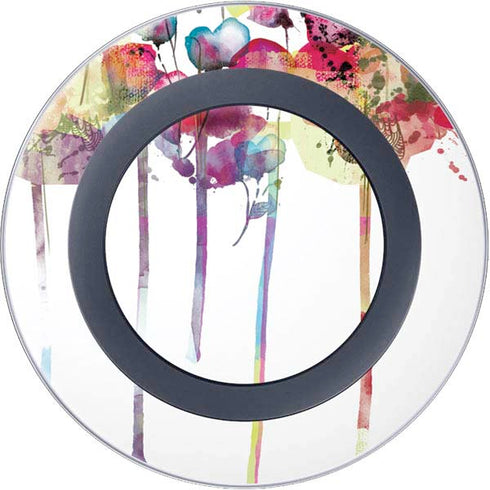 Painted Flowers Wireless Charger Skin