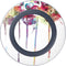 Painted Flowers Wireless Charger Skin