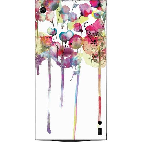 Painted Flowers XBox Series X Digital Edition Console Skin