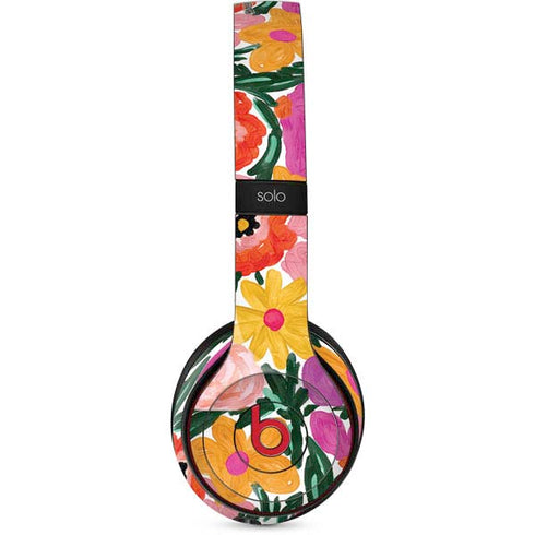 Bouffants and Broken Hearts Painterly Garden Beats Solo 3 Wireless Skin