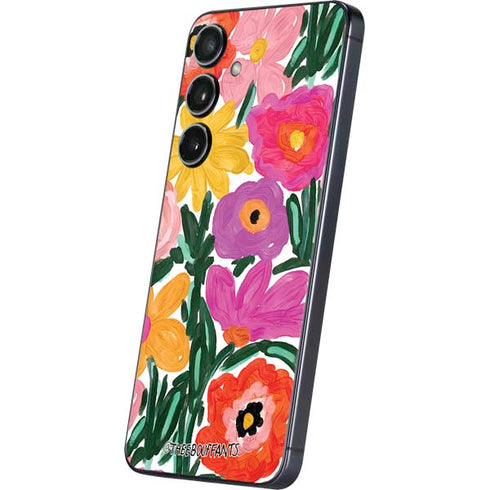 Bouffants and Broken Hearts Painterly Garden Galaxy A16 5G Skin