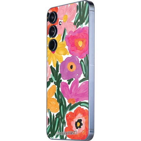 Bouffants and Broken Hearts Painterly Garden Galaxy A55 5G Skin
