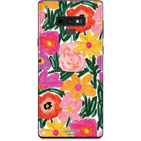 Bouffants and Broken Hearts Painterly Garden Galaxy Note 9 Skin