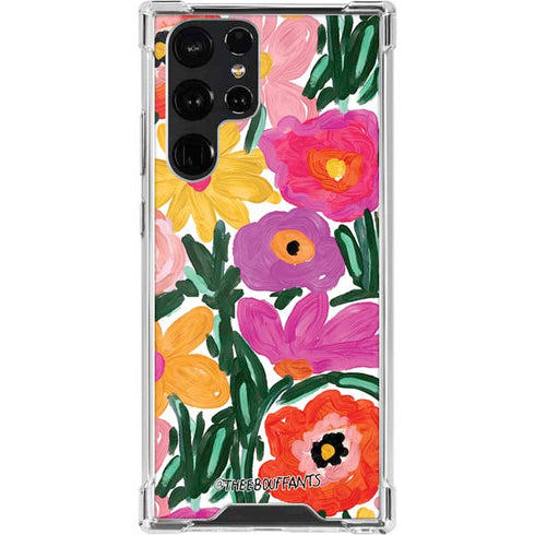 Bouffants and Broken Hearts Painterly Garden Galaxy S22 Ultra Clear Case