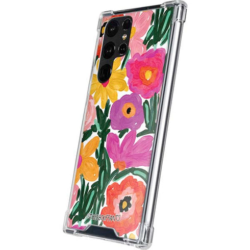 Bouffants and Broken Hearts Painterly Garden Galaxy S22 Ultra Clear Case