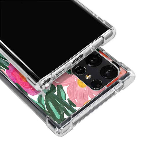 Bouffants and Broken Hearts Painterly Garden Galaxy S22 Ultra Clear Case