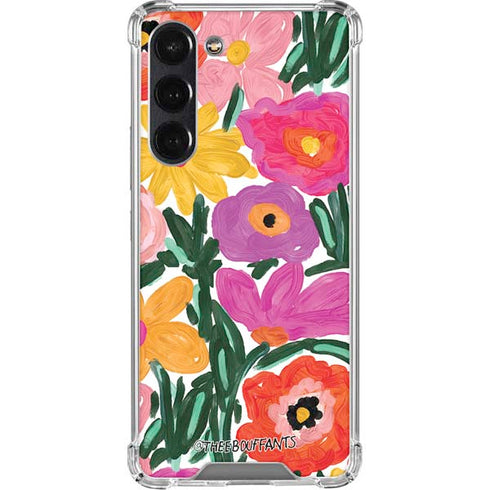 Bouffants and Broken Hearts Painterly Garden Galaxy S24 FE Clear Case