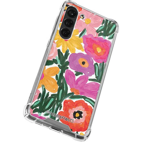 Bouffants and Broken Hearts Painterly Garden Galaxy S24 FE Clear Case