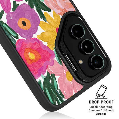 Bouffants and Broken Hearts Painterly Garden Galaxy S25 Kickstand Case