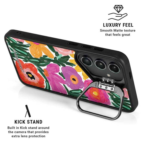 Bouffants and Broken Hearts Painterly Garden Galaxy S24 Plus Kickstand Case