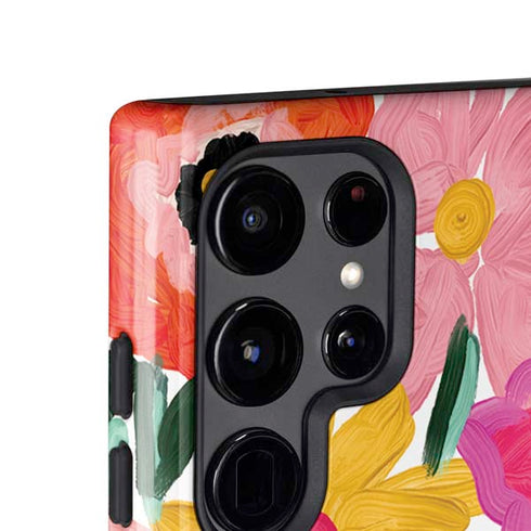 Bouffants and Broken Hearts Painterly Garden Galaxy S25 Ultra Impact Case